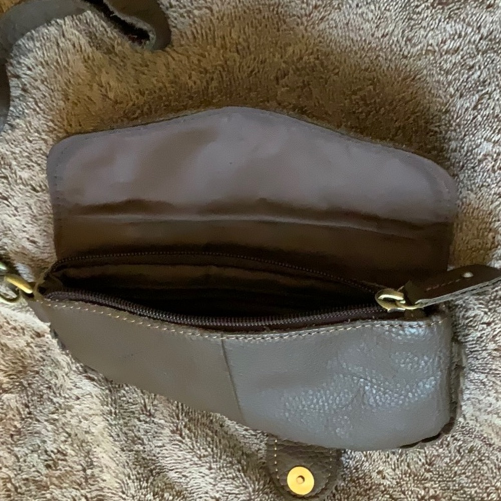 VERY NICE LEATHER HAND MINI BAG. A Western look. - Picture 4 of 11